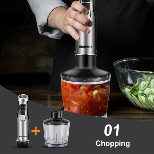 BioloMix 4 in 1 High Power Immersion Blender Mixer