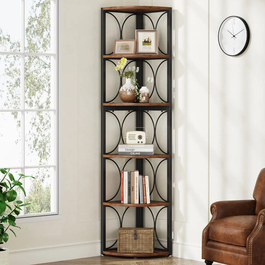 Tribesigns 67 inch Tall Corner Shelf