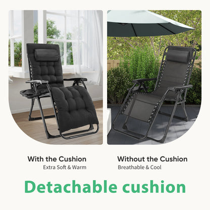 JHK Zero Gravity Recliner Camping Patio Lounge Chair Folding