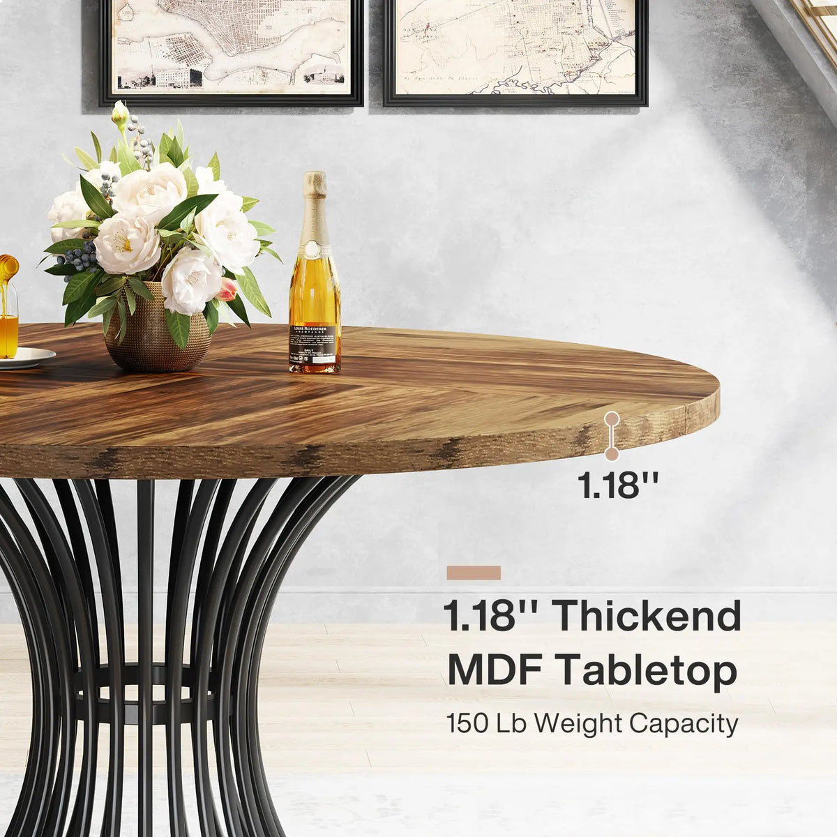 47-Inch Farmhouse Dinning Room Table