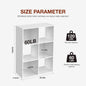 JHK 9 Cube Storage Organizer Wooden Shelf Bookcase Open Bookshelf