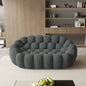 Sdorens 78'' Modern Curved Boneless Sofa Comfy 3D Knitted Fabric