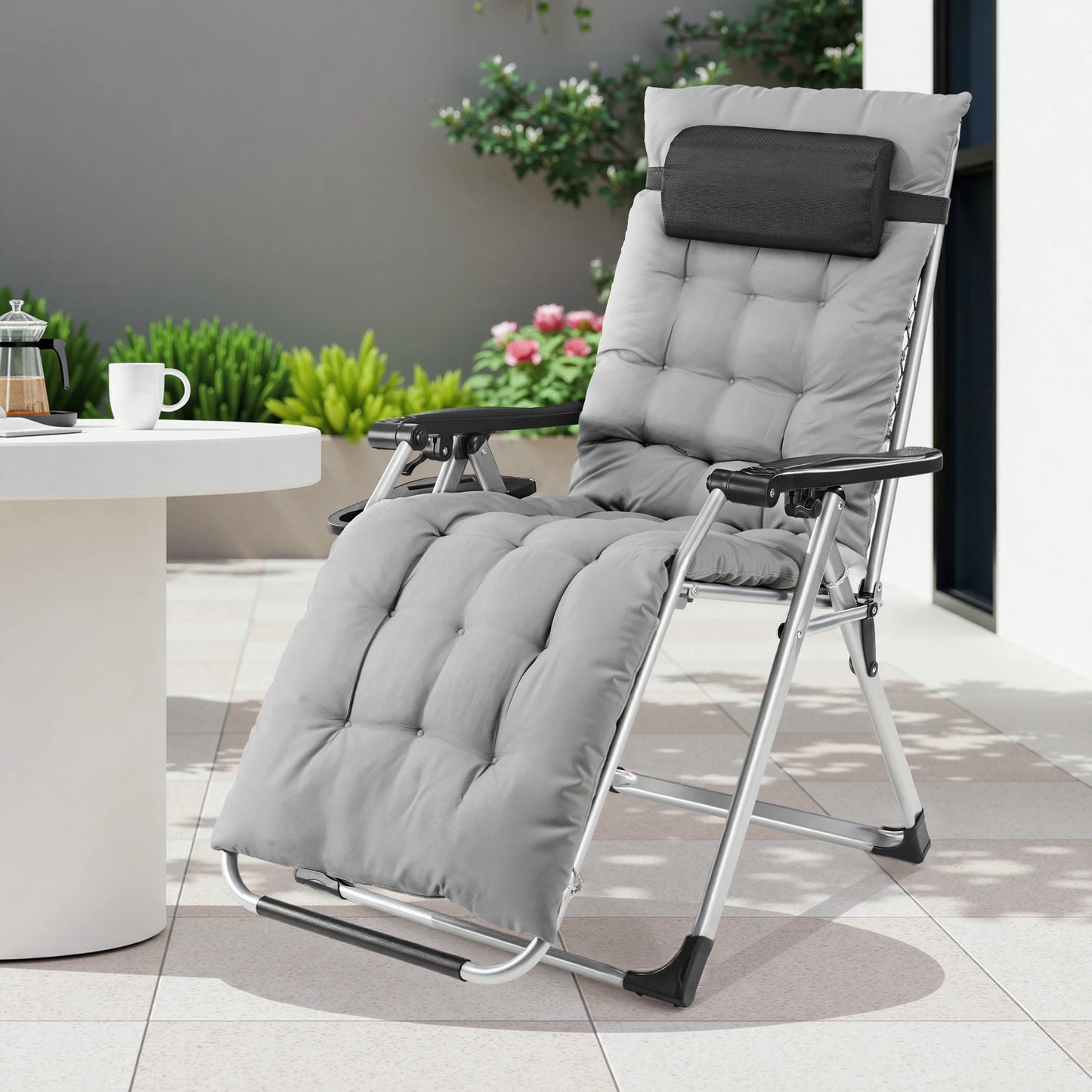 JHK Zero Gravity Recliner Camping Patio Lounge Chair Folding