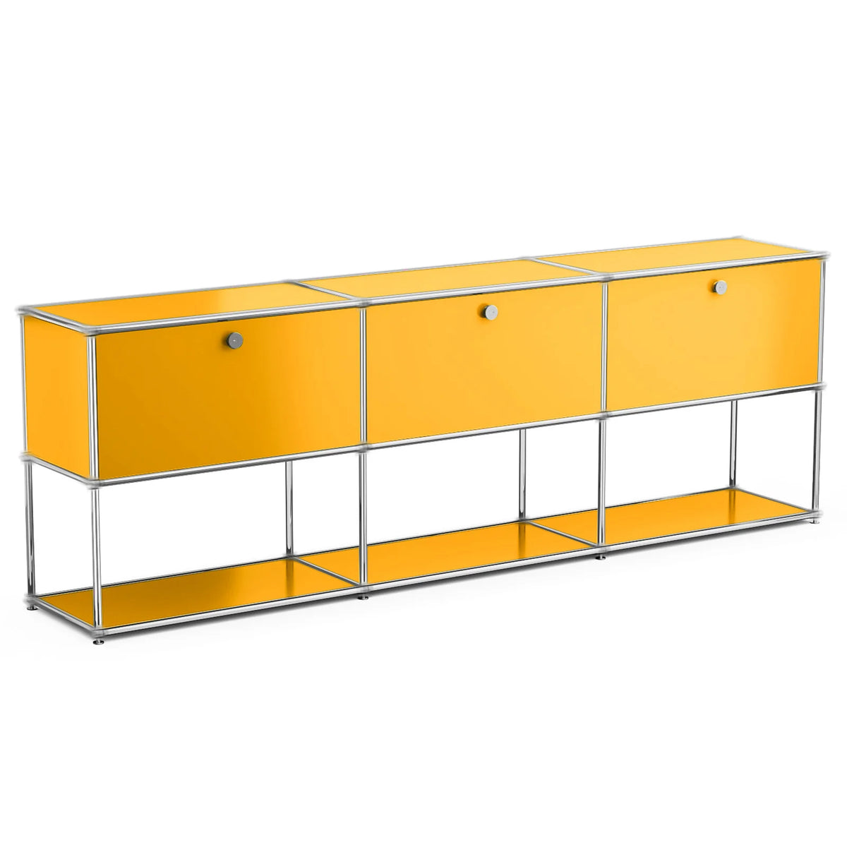 Modern Storage Cabinet Stainless Metal Organizer TV Stand Cabinet