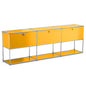 Modern Storage Cabinet Stainless Metal Organizer TV Stand Cabinet