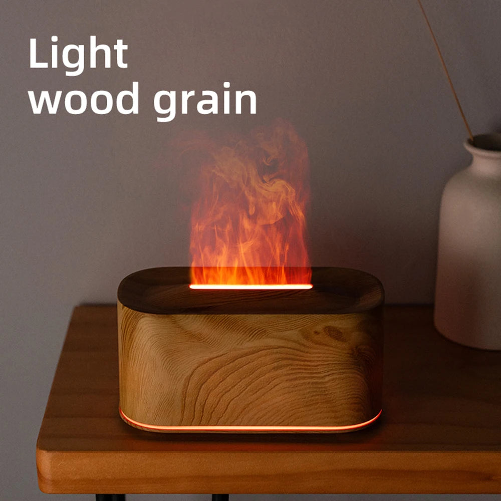 Flame Colorful Water Vapor Humidifier for Aromatherapy