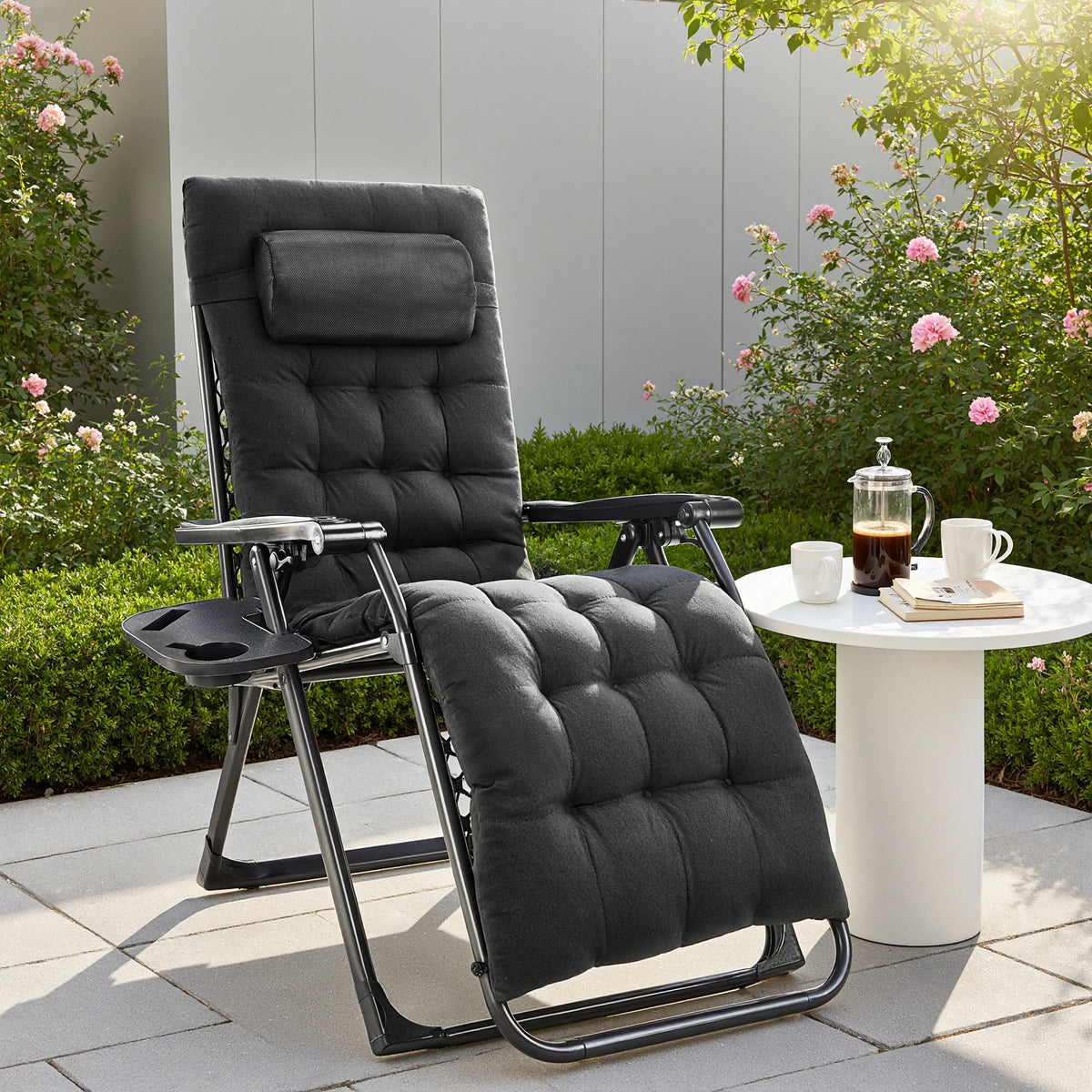 JHK Zero Gravity Recliner Camping Patio Lounge Chair Folding