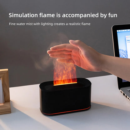 Flame Colorful Water Vapor Humidifier for Aromatherapy
