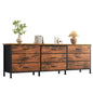 JHK Cabinet For Living Room With 9 Fabric Drawers