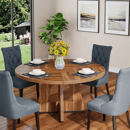 Tribesigns Round Dining Table for 4