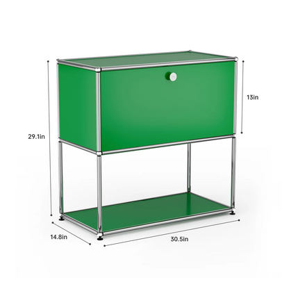 Modern Storage Cabinet Stainless Metal Organizer TV Stand Cabinet