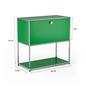 Modern Storage Cabinet Stainless Metal Organizer TV Stand Cabinet