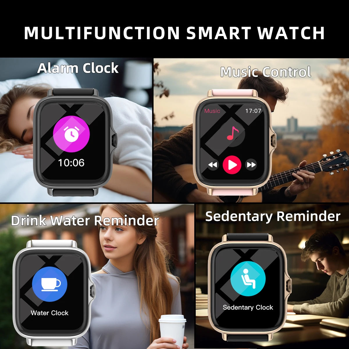 1.83'' Smart Watch with Alerts For iPhone Android