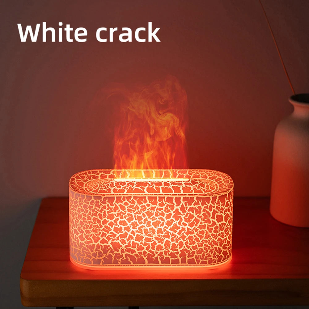 Flame Colorful Water Vapor Humidifier for Aromatherapy