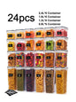 Airtight Food Storage Containers with Labels
