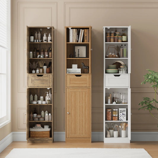 Space-Saving Slim  Storage Cabinet – Vertical Organizer Rack
