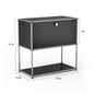 Modern Storage Cabinet Stainless Metal Organizer TV Stand Cabinet