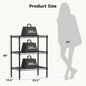 JHK 3-5 Tier Metal Wire Storage Shelves Adjustable Storage Racks Heavy Duty