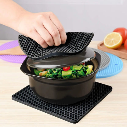 3 Pack Silicone Trivet Pot Mats