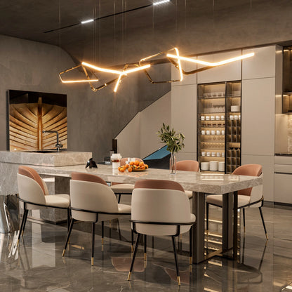 Faux Leather Upholstered Dining Chairs