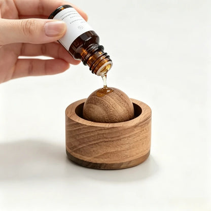 Solid Wood Spherical Essential Oil for Fragrance Enhancement