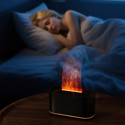 Flame Colorful Water Vapor Humidifier for Aromatherapy