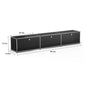 Modern Storage Cabinet Stainless Metal Organizer TV Stand Cabinet