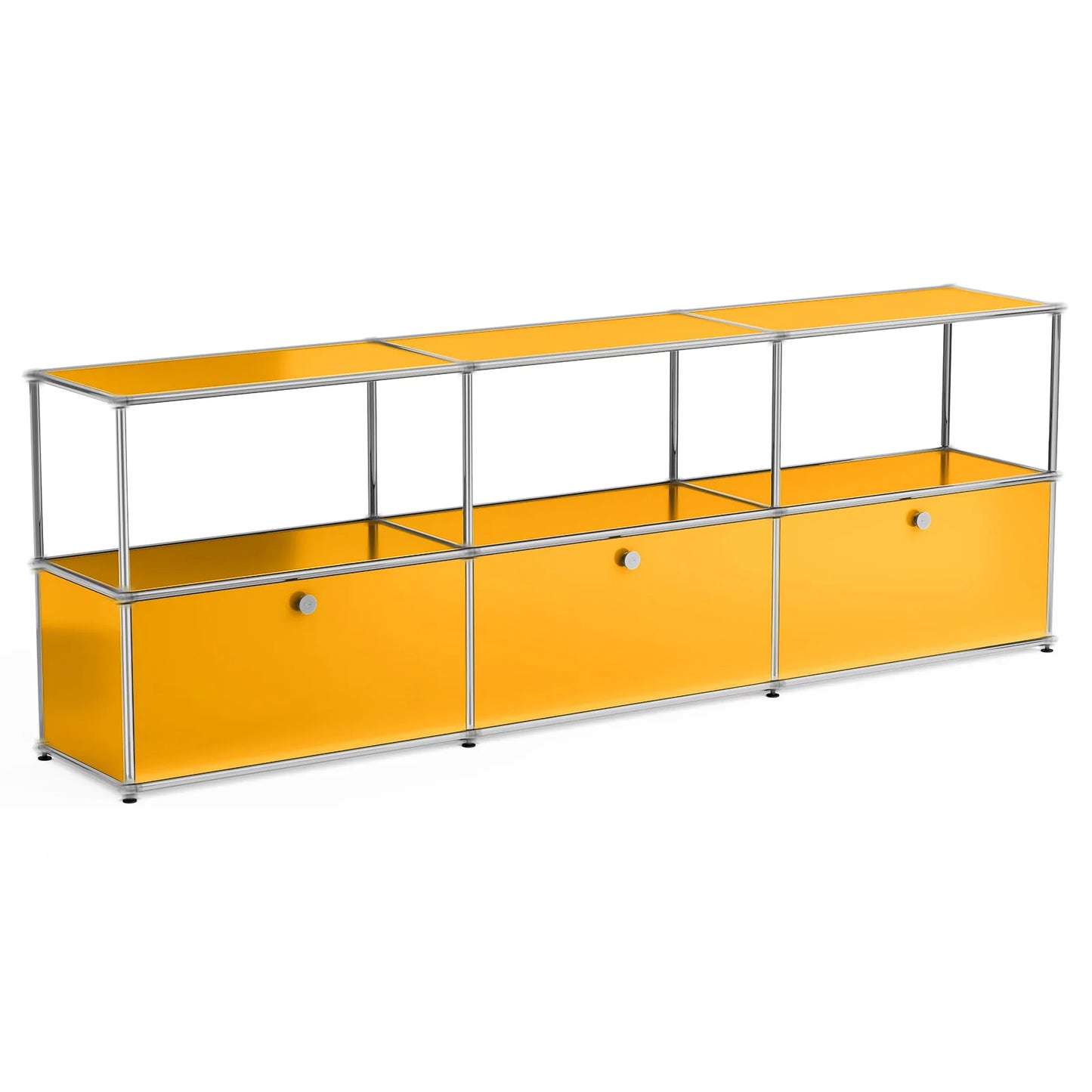 Modern Storage Cabinet Stainless Metal Organizer TV Stand Cabinet