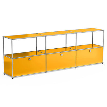 Modern Storage Cabinet Stainless Metal Organizer TV Stand Cabinet