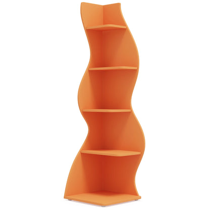 Tribesigns Corner Shelf, Modern 5-Tier Wall Corner Bookshelf, Stylish Corner