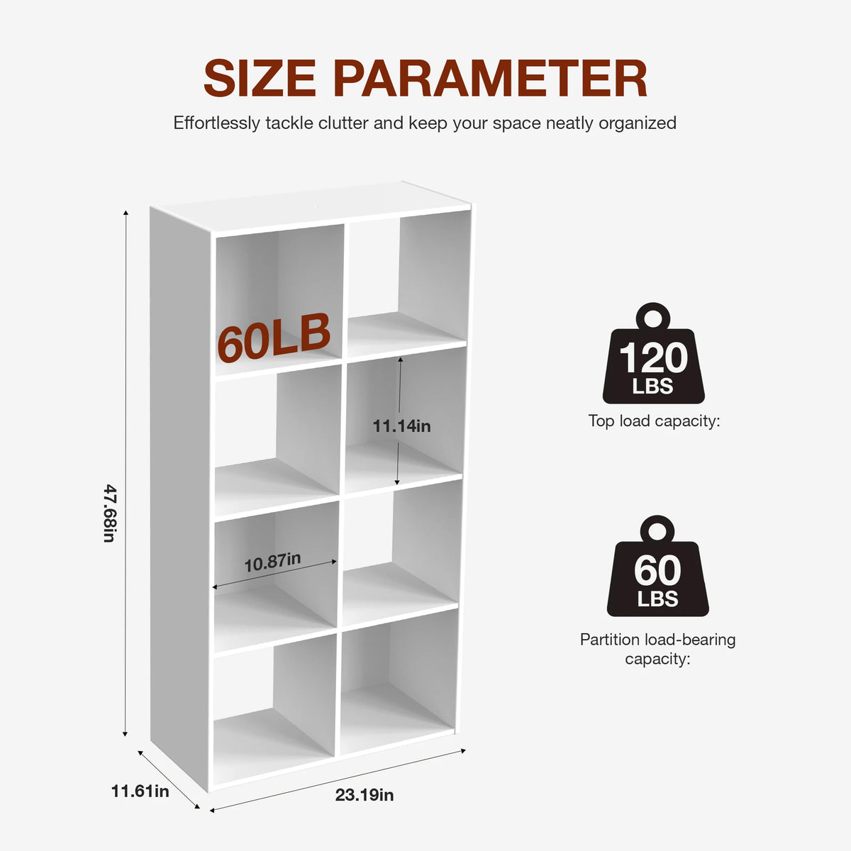 JHK 9 Cube Storage Organizer Wooden Shelf Bookcase Open Bookshelf