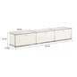 Modern Storage Cabinet Stainless Metal Organizer TV Stand Cabinet