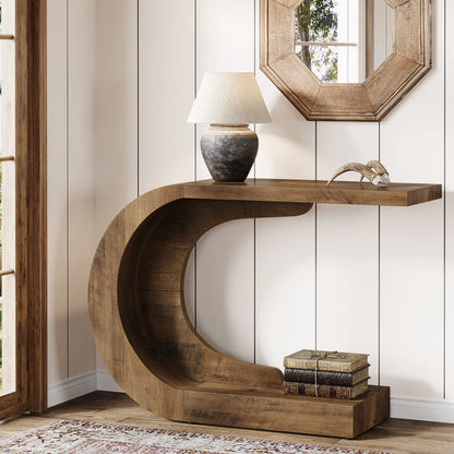 Tribesigns 43.3" Mid-Century Modern Console Table for Entryway