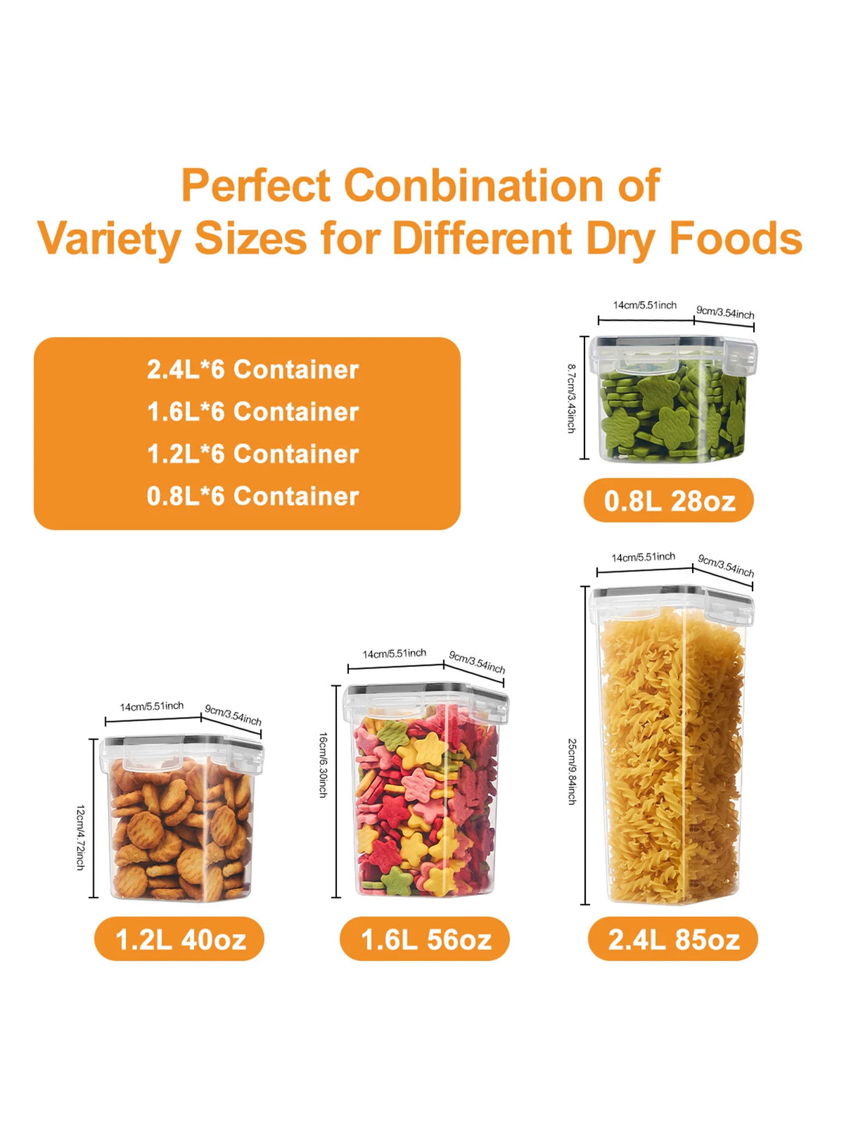 Airtight Food Storage Containers with Labels