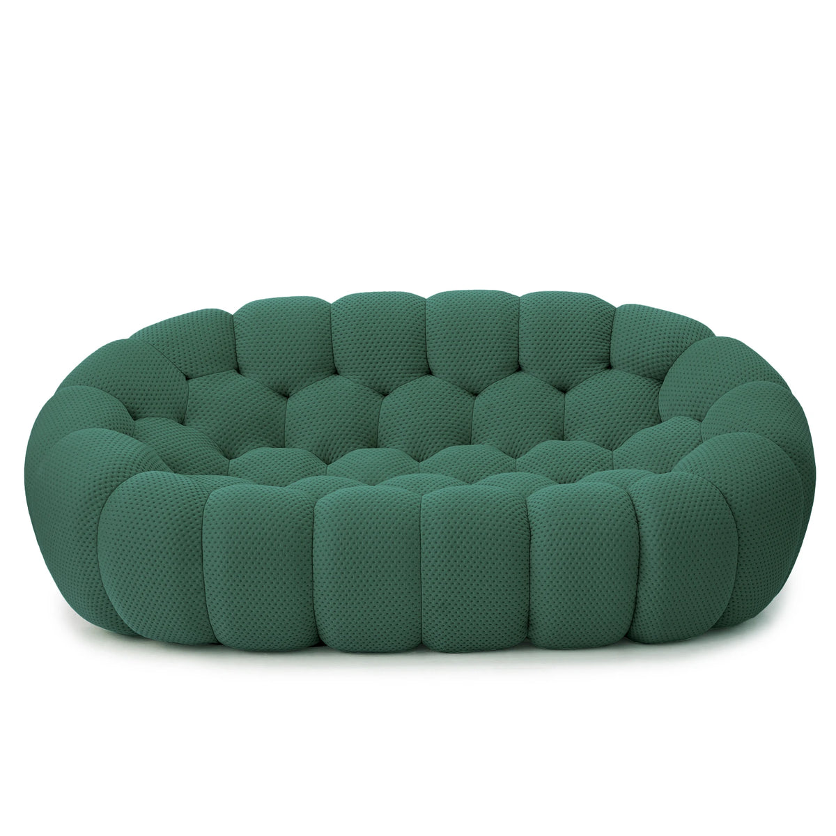 Sdorens 78'' Modern Curved Boneless Sofa Comfy 3D Knitted Fabric