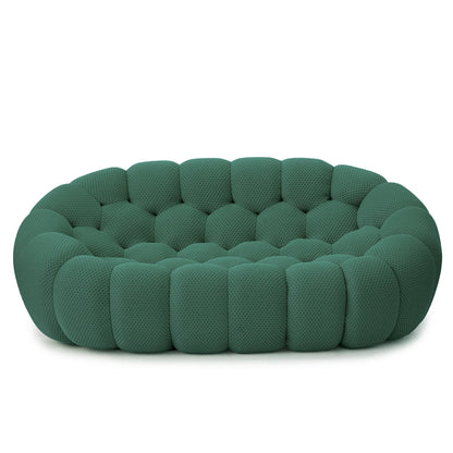Sdorens 78'' Modern Curved Boneless Sofa Comfy 3D Knitted Fabric