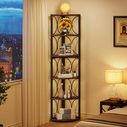 Tribesigns 67 inch Tall Corner Shelf