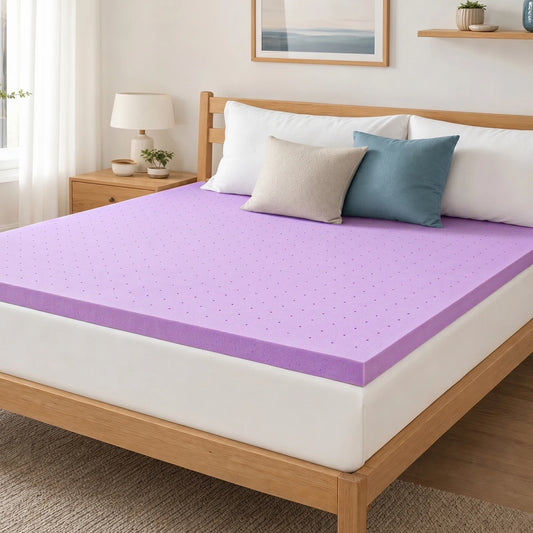 JHK 3 Inch Cooling Memory Foam Mattress Topper
