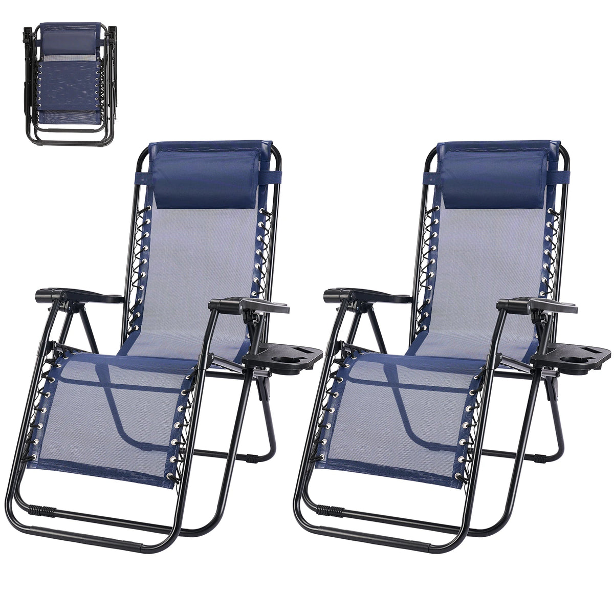 Outdoor Zero Gravity Chairs Set of 2