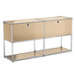 Modern Storage Cabinet Stainless Metal Organizer TV Stand Cabinet