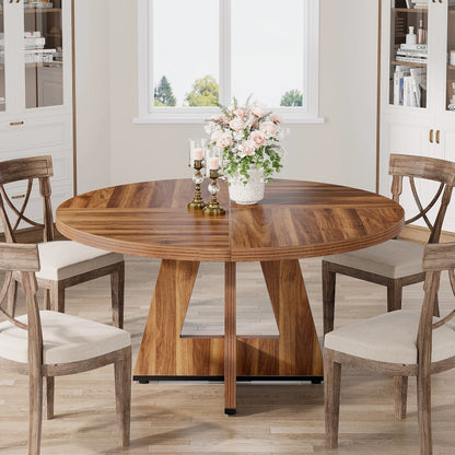 Tribesigns Round Dining Table for 4