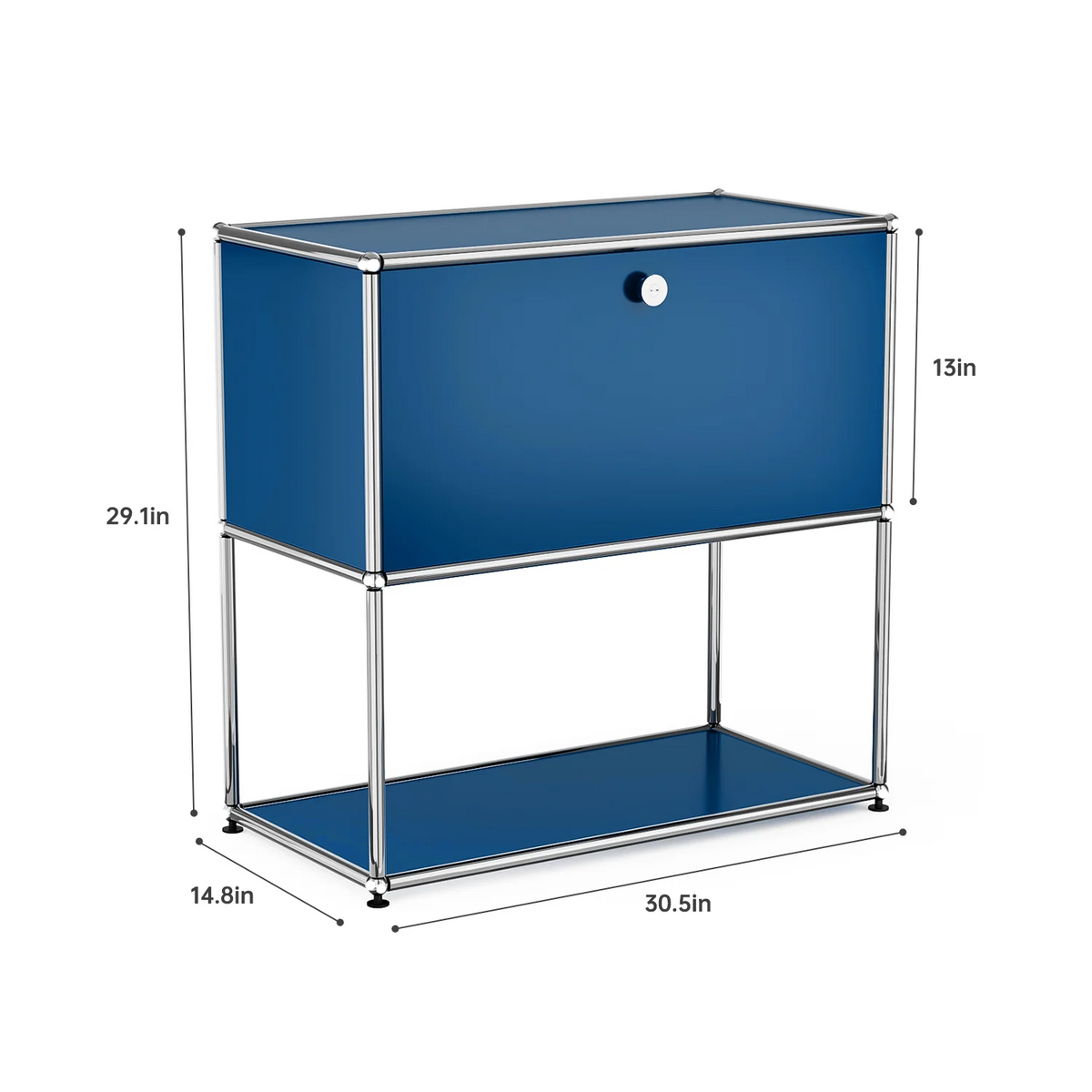 Modern Storage Cabinet Stainless Metal Organizer TV Stand Cabinet