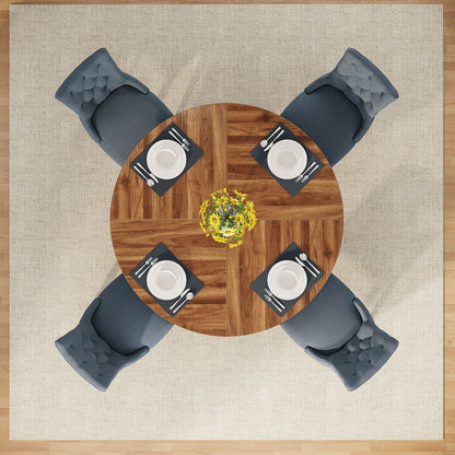 Tribesigns Round Dining Table for 4
