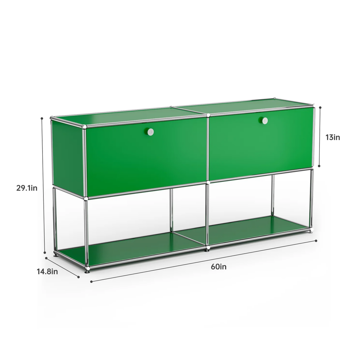 Modern Storage Cabinet Stainless Metal Organizer TV Stand Cabinet