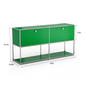 Modern Storage Cabinet Stainless Metal Organizer TV Stand Cabinet