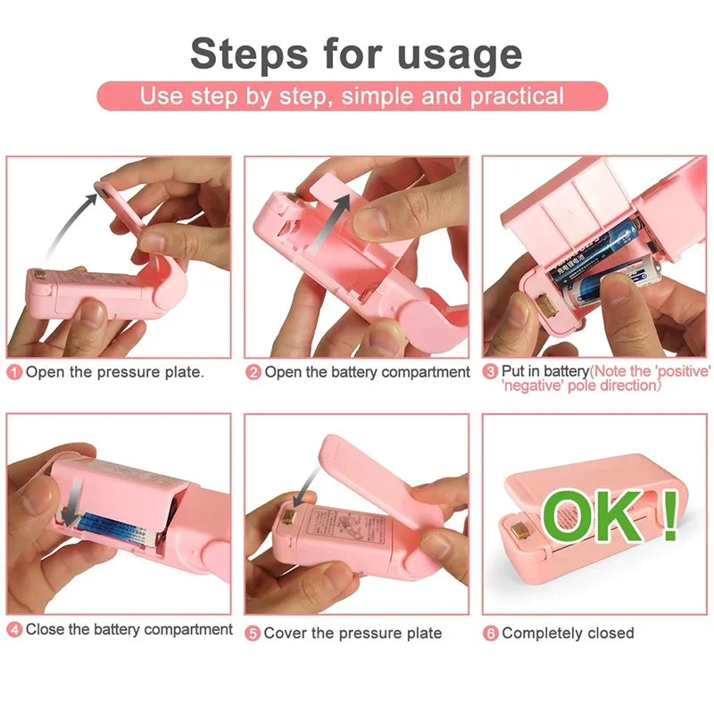 Mini Hea Bag Seal Machine Package Sealer Bags