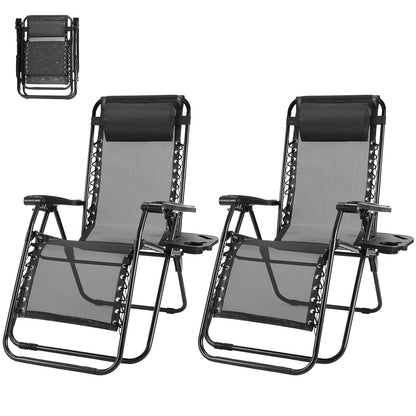 Outdoor Zero Gravity Chairs Set of 2