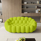 Sdorens 78'' Modern Curved Boneless Sofa Comfy 3D Knitted Fabric