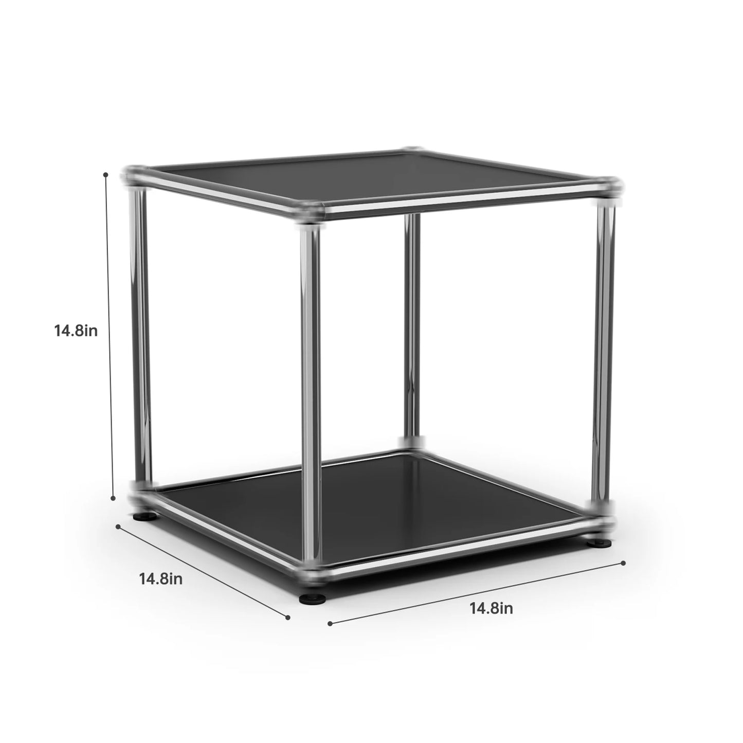 Modern Storage Cabinet Stainless Metal Organizer TV Stand Cabinet