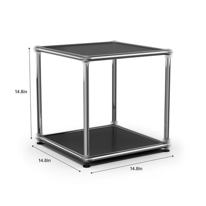 Modern Storage Cabinet Stainless Metal Organizer TV Stand Cabinet